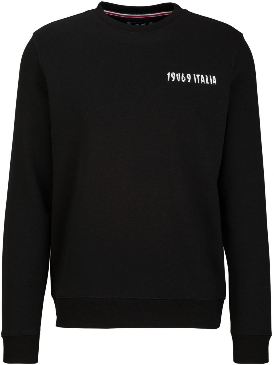 19V69 ITALIA Mikina 'Nico Logo Carrier 4'  béžová / zelená / červená / čierna / biela