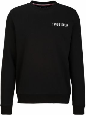 19V69 ITALIA Mikina 'Nico Logo Carrier 4'  béžová / zelená / červená / čierna / biela