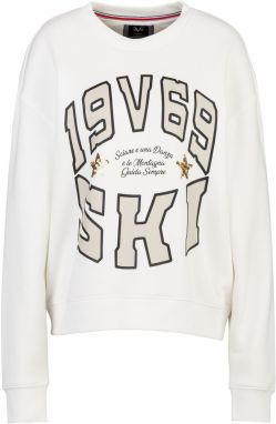 19V69 ITALIA Mikina 'Sinja Wintergames'  béžová / čierna / šedobiela