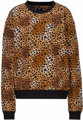 19V69 ITALIA Mikina 'Sinja Leo'  hnedá / svetlohnedá / čierna / biela