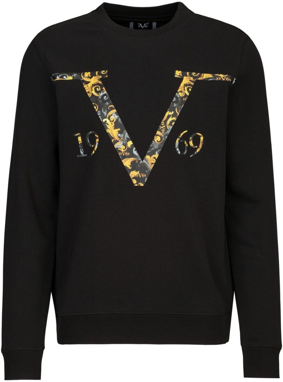 19V69 ITALIA Mikina 'Nico Carrier 2'  horčicová / zlatá žltá / sivá / čierna