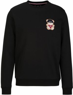 19V69 ITALIA Mikina 'Nico Aprés Ski'  béžová / svetlomodrá / červená / čierna