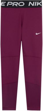 NIKE Športové nohavice 'Pro'  bordová / čierna / biela