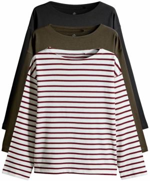 The Set Tričko  zelená / červená / čierna / biela