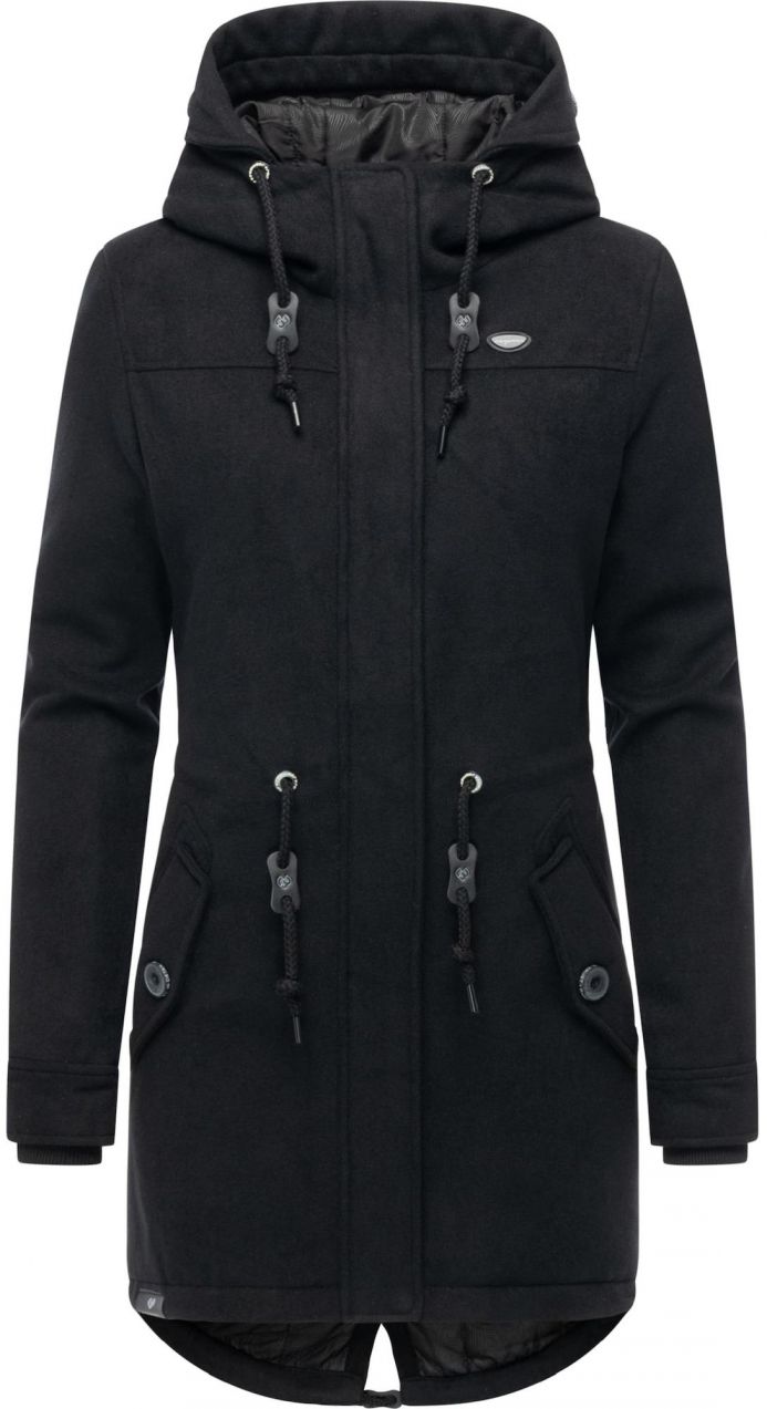 Ragwear Zimný kabát 'Ellba A'  čierna