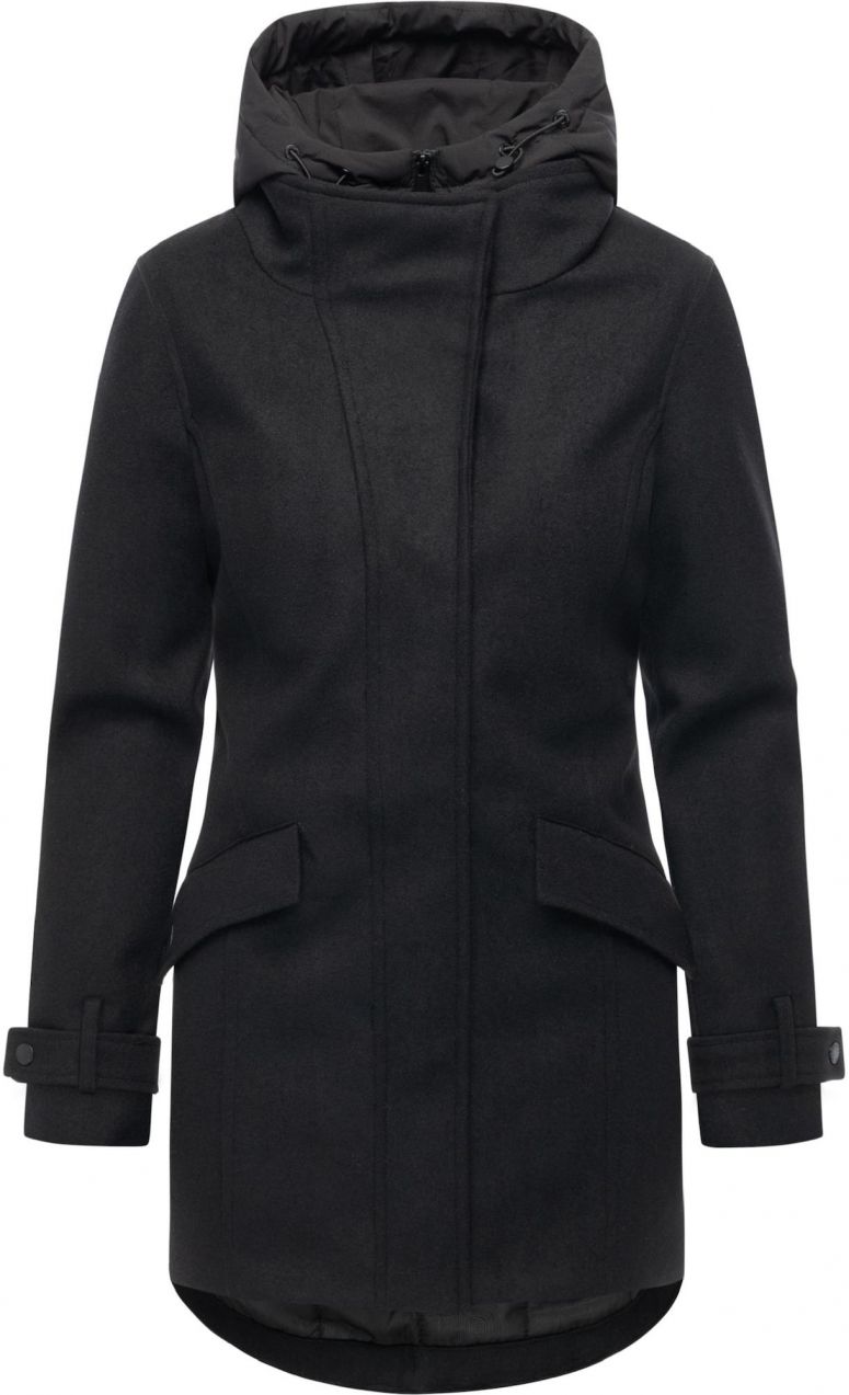 Ragwear Funkčný kabát 'Petuja Felt Youmodo'  čierna