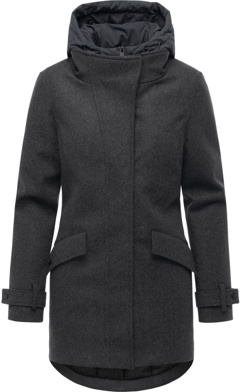 Ragwear Funkčný kabát 'Petuja Felt Youmodo'  tmavosivá