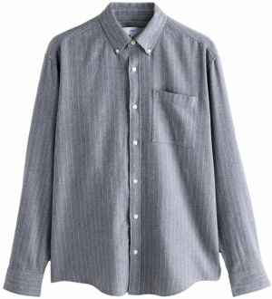 Next Košeľa  sivá / biela