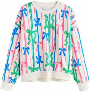 Next Mikina  modrá / trávovo zelená / ružová / biela