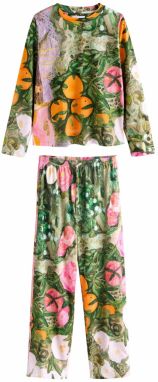 Next Pyžamo  zelená / oranžová / ružová