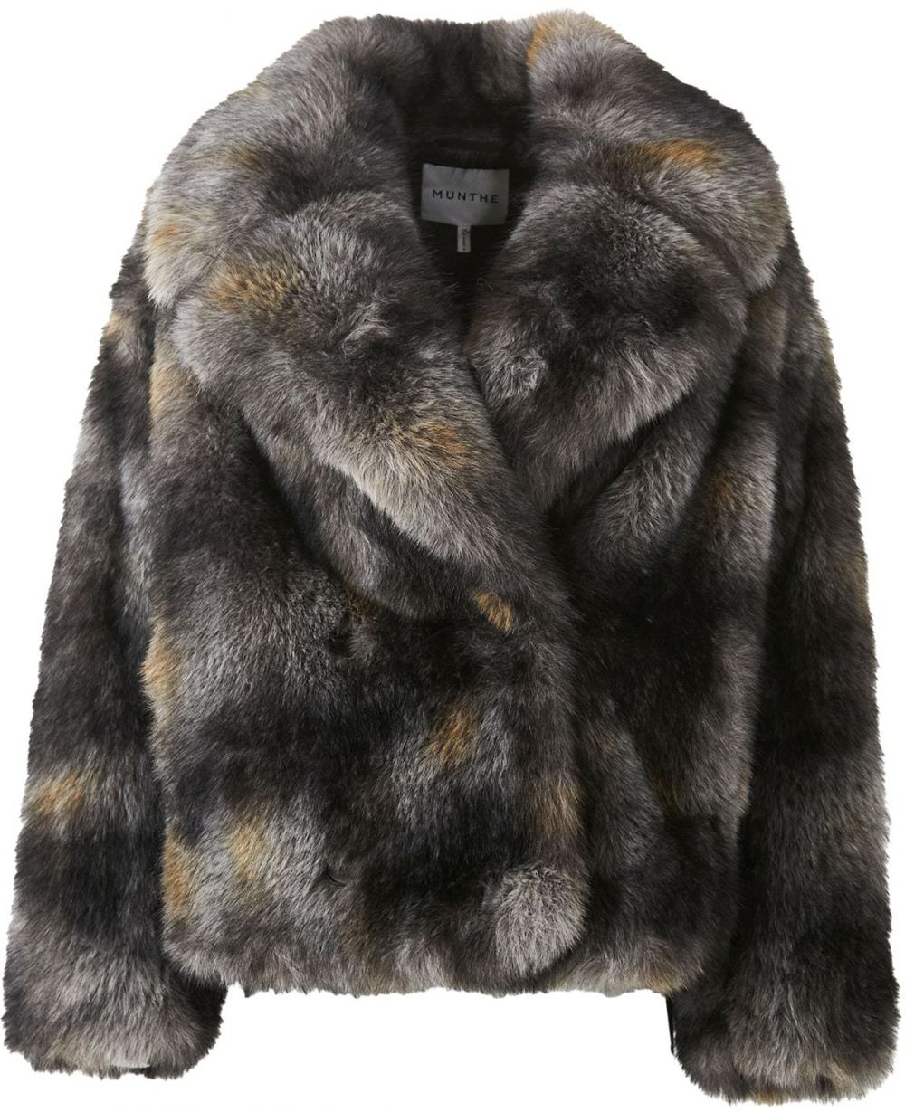 Munthe Zimná bunda 'LESTINE'  svetlohnedá / sivá / antracitová / čierna