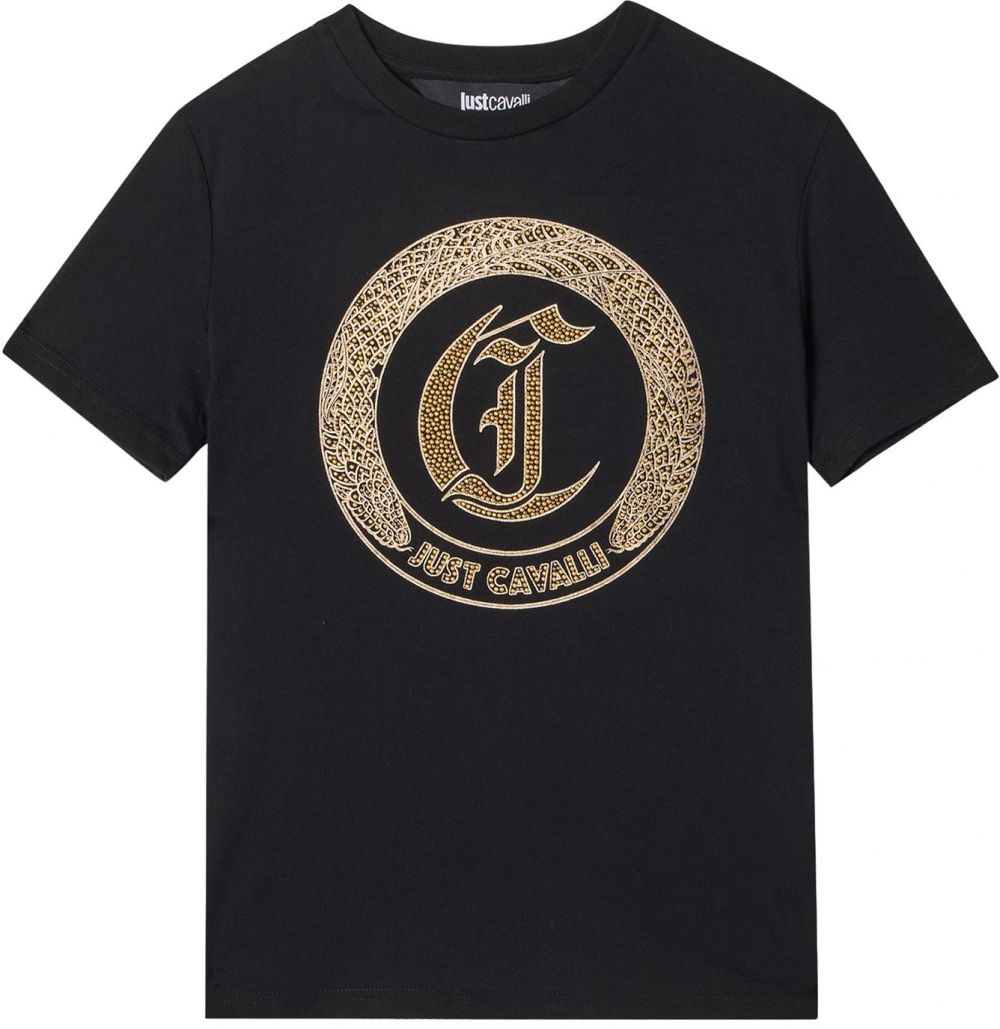 Just Cavalli Tričko 'MAGLIETTE'  oranžová / čierna / biela