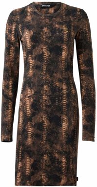 Just Cavalli Šaty 'VESTITI'  hnedá / čokoládová / čierna