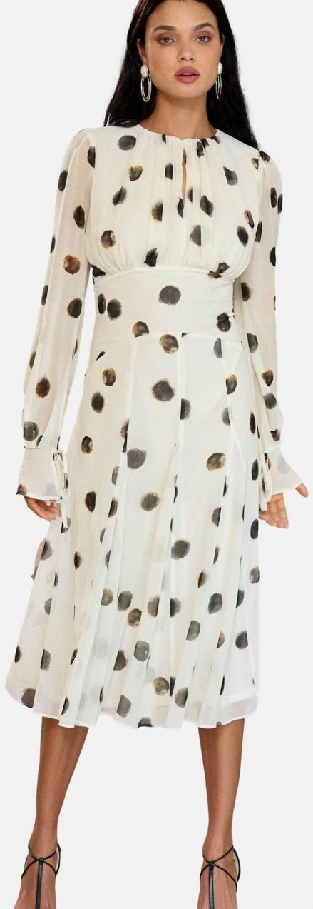 Lipsy Šaty  tmavohnedá / antracitová / biela