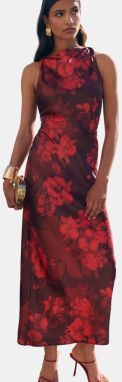 Friends Like These Šaty  červená / vínovo červená / tmavočervená / čierna