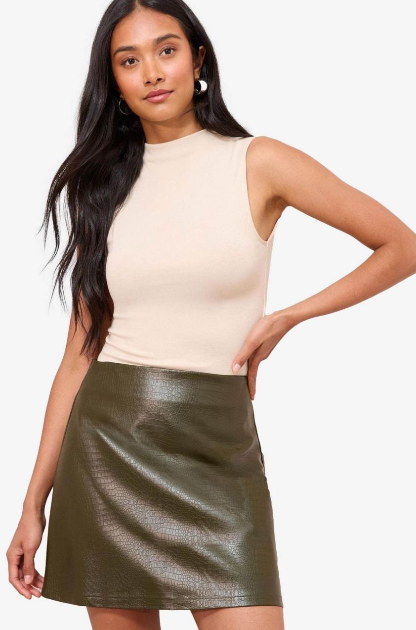 Friends Like These Sukňa  olivová