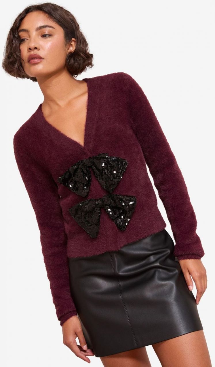 Friends Like These Kardigán  burgundská