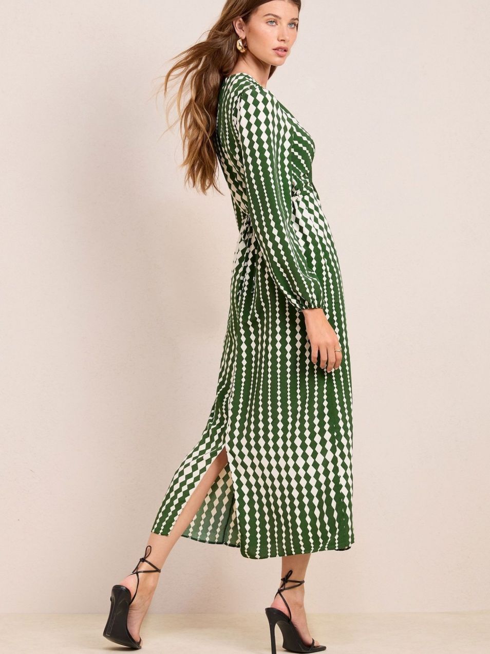 Friends Like These Šaty  zelená / biela