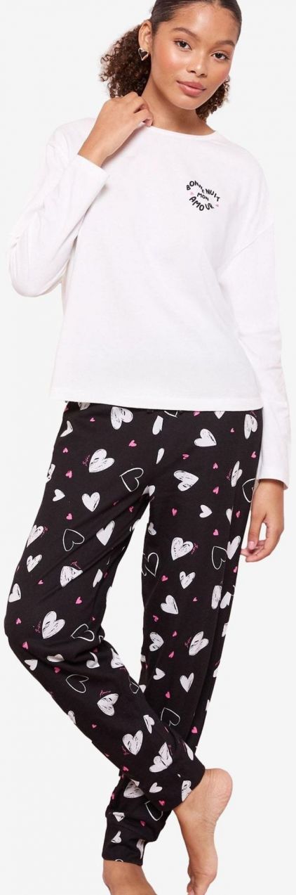 Friends Like These Pyžamo  čierna / biela