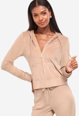 Lipsy Tepláková bunda  tmavohnedá