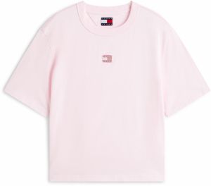 Tommy Jeans Tričko  pastelovo ružová