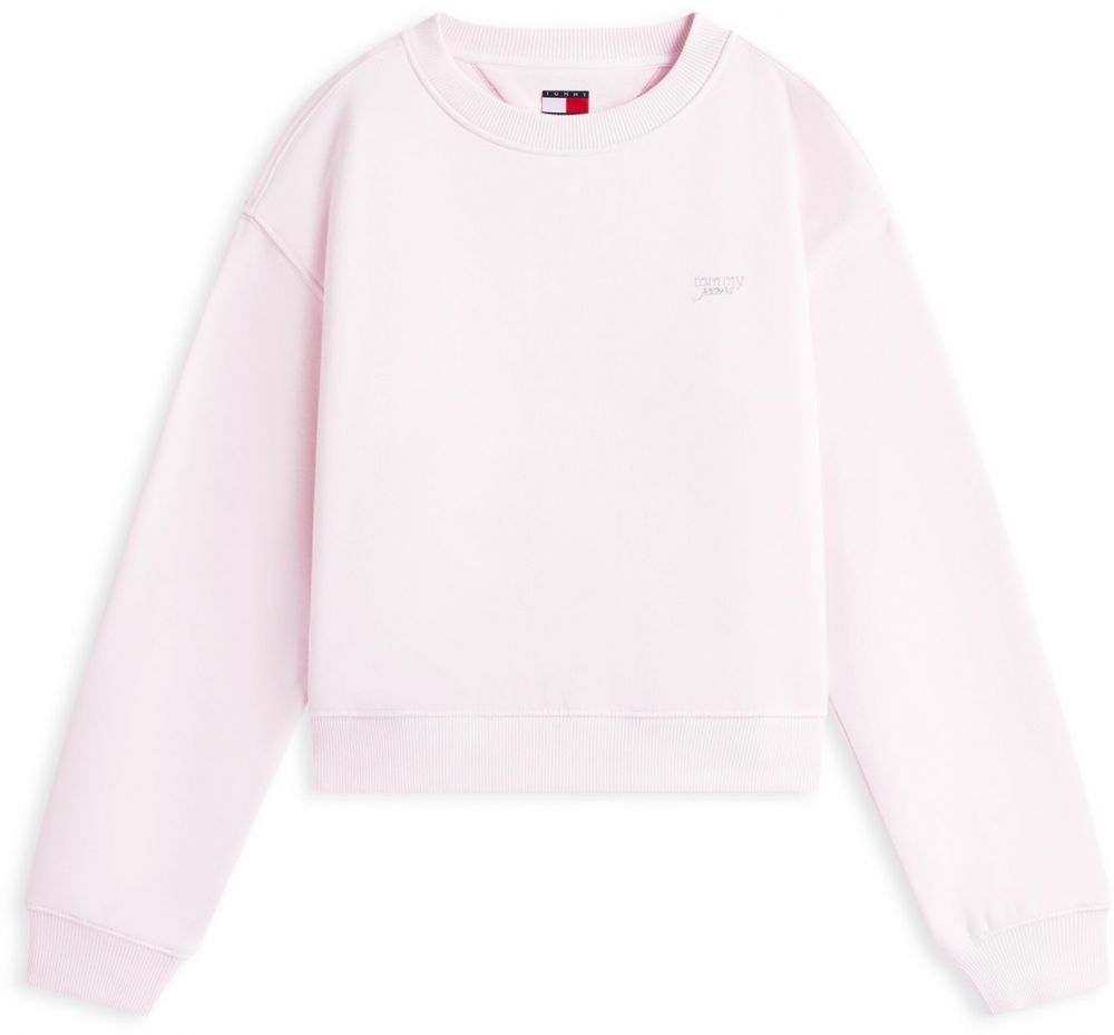 Tommy Jeans Mikina  pastelovo ružová