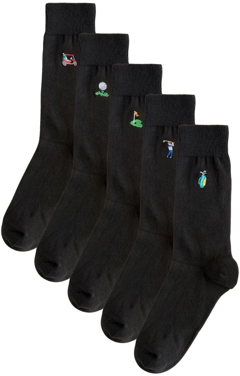 Next Ponožky  hnedá / trávovo zelená / tmavočervená / čierna / biela ako vlna