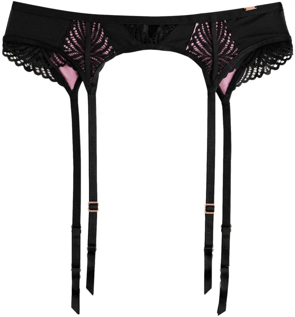 Lipsy Podväzky  slivková / čierna