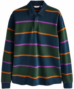 Next Tričko  tmavomodrá / nefritová / orchideová / oranžová