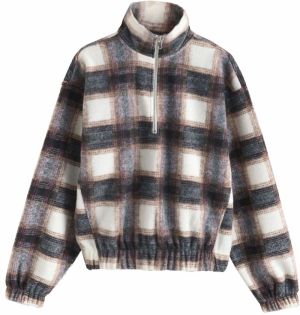 Next Flisová bunda  nebielená / námornícka modrá / hnedá / tmavosivá