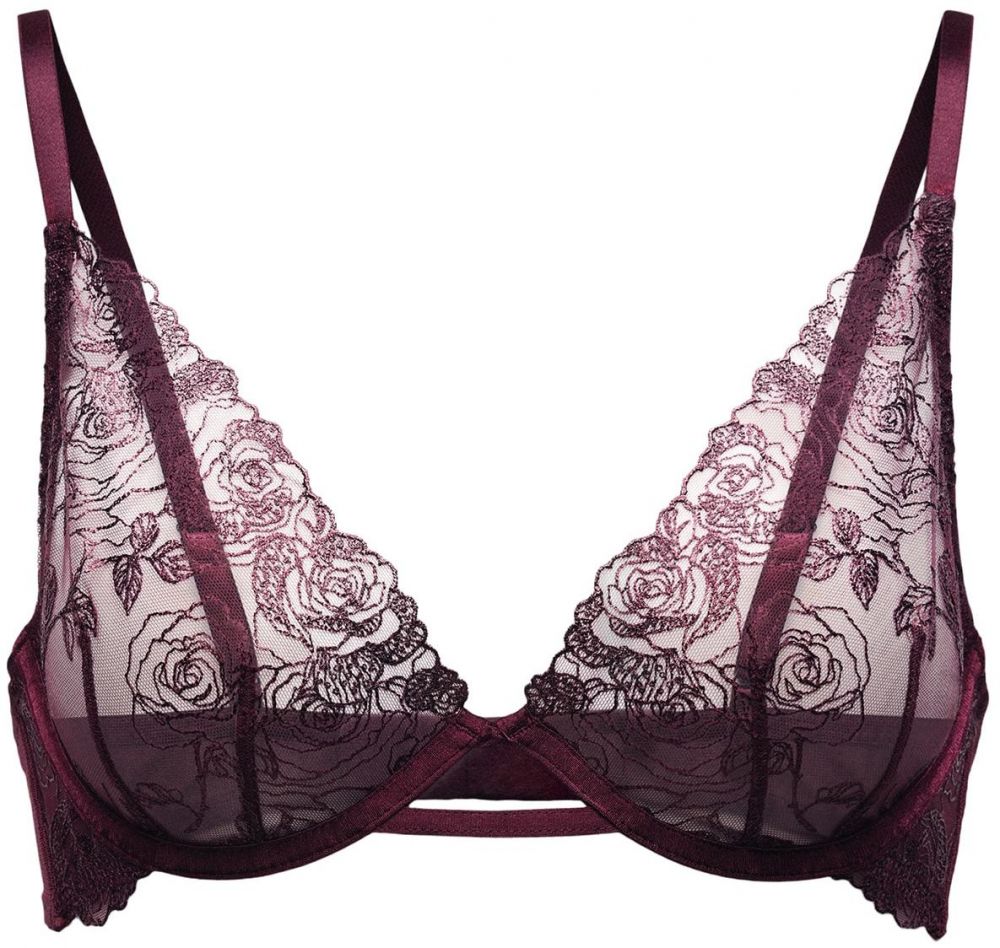 Hunkemöller Podprsenka 'HOLLIE'  vínovo červená