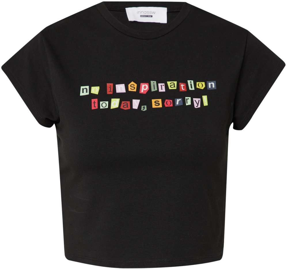 irinassw Tričko 'Fee'  oranžová / červená / čierna / biela