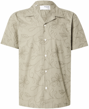 SELECTED Košeľa  kaki / olivová