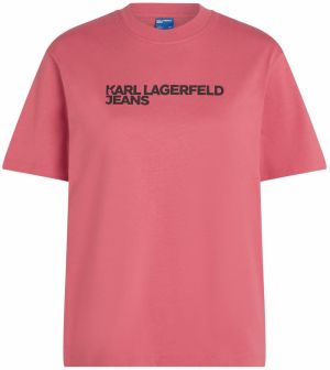 KARL LAGERFELD JEANS Tričko  malinová / čierna