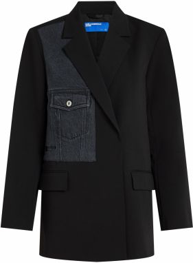 KARL LAGERFELD JEANS Prechodná bunda  čierna / čierny denim