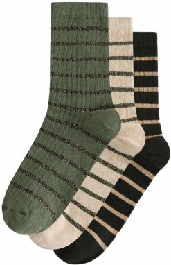 Next Ponožky  béžová / zelená / čierna