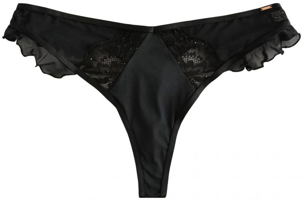 Lipsy Tangá  čierna / strieborná