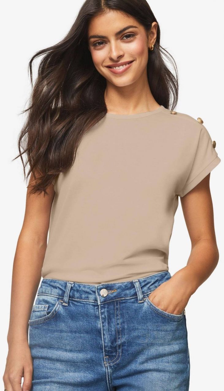 Lipsy Tričko  béžová