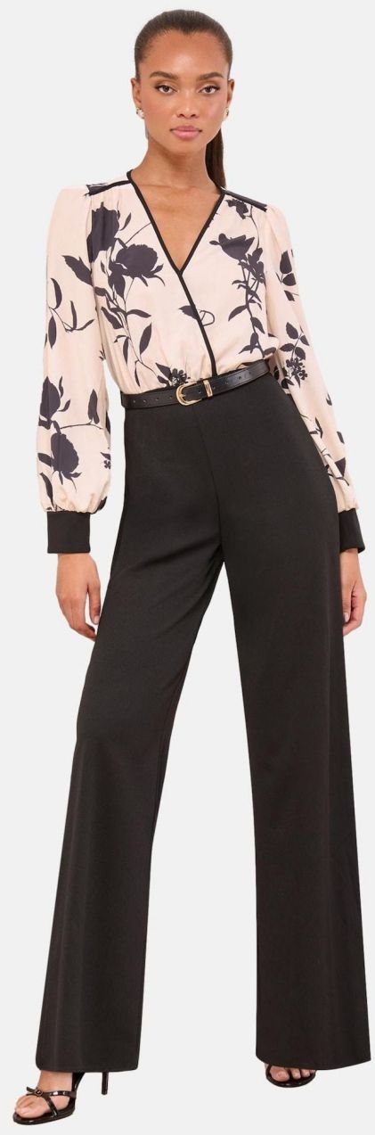 Lipsy Overal  rosé / čierna