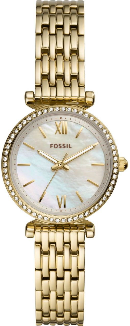 FOSSIL Analógové hodinky 'Carlie Mini'  zlatá
