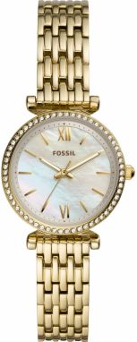 FOSSIL Analógové hodinky 'Carlie Mini'  zlatá