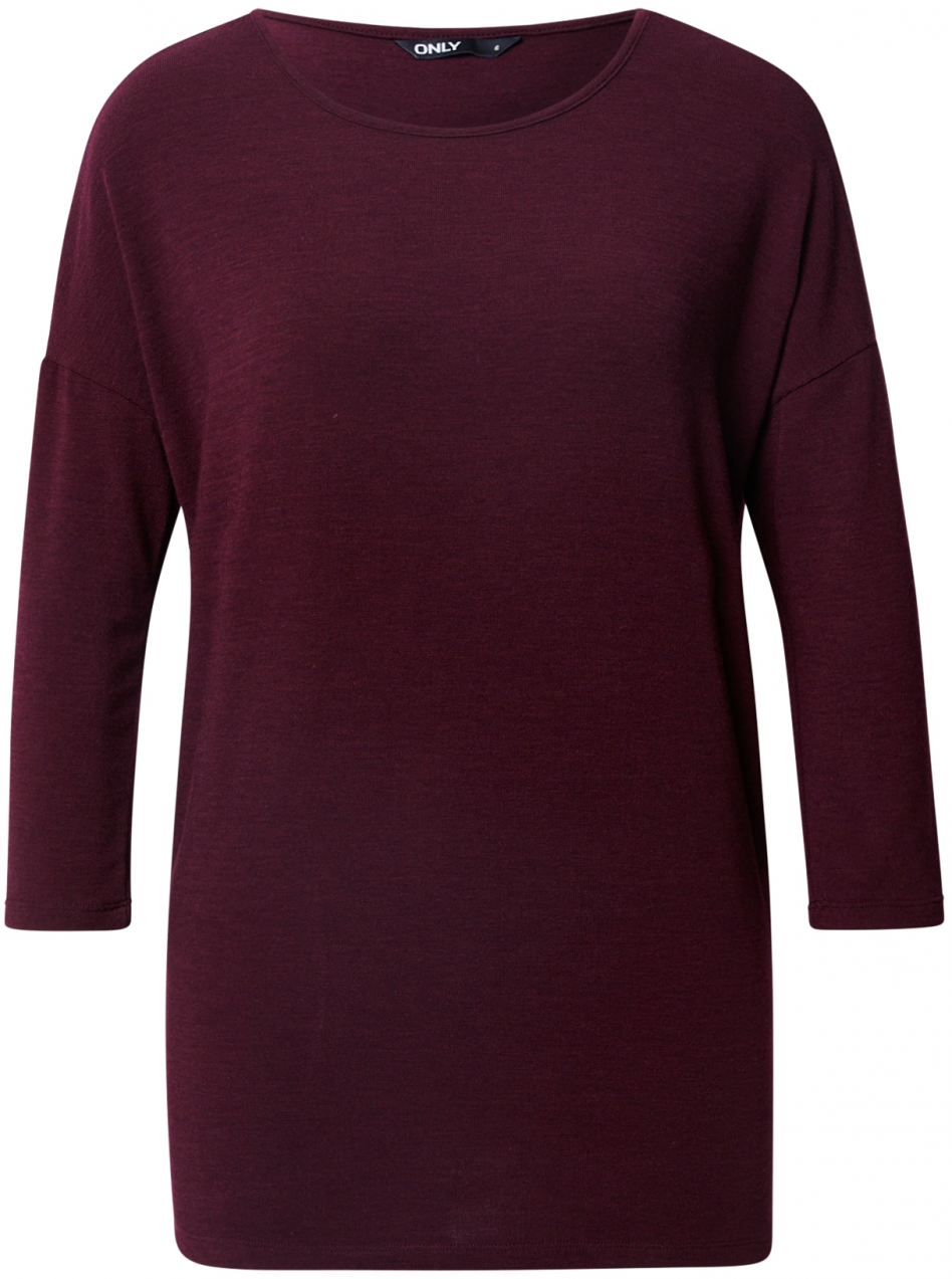 ONLY Tričko 'ONLGlamour'  vínovo červená