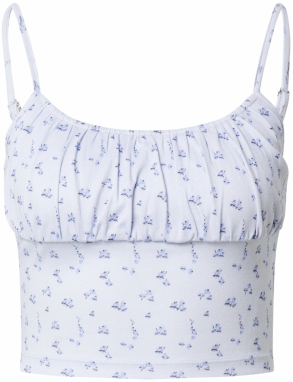 EDITED Top 'Elise'  modrá / biela