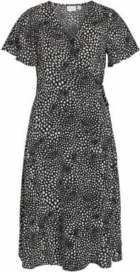 VILA Šaty 'VILovie'  čierna / biela