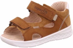 SUPERFIT Sandále 'Lagoon'  karamelová / biela