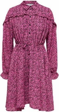 SELECTED Košeľové šaty  modrofialová / čierna