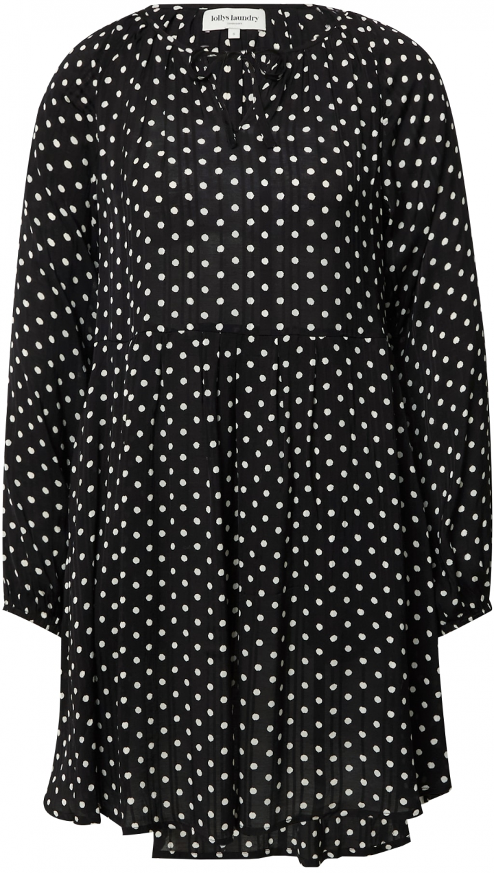 Lollys Laundry Košeľové šaty 'Lucca'  čierna / biela