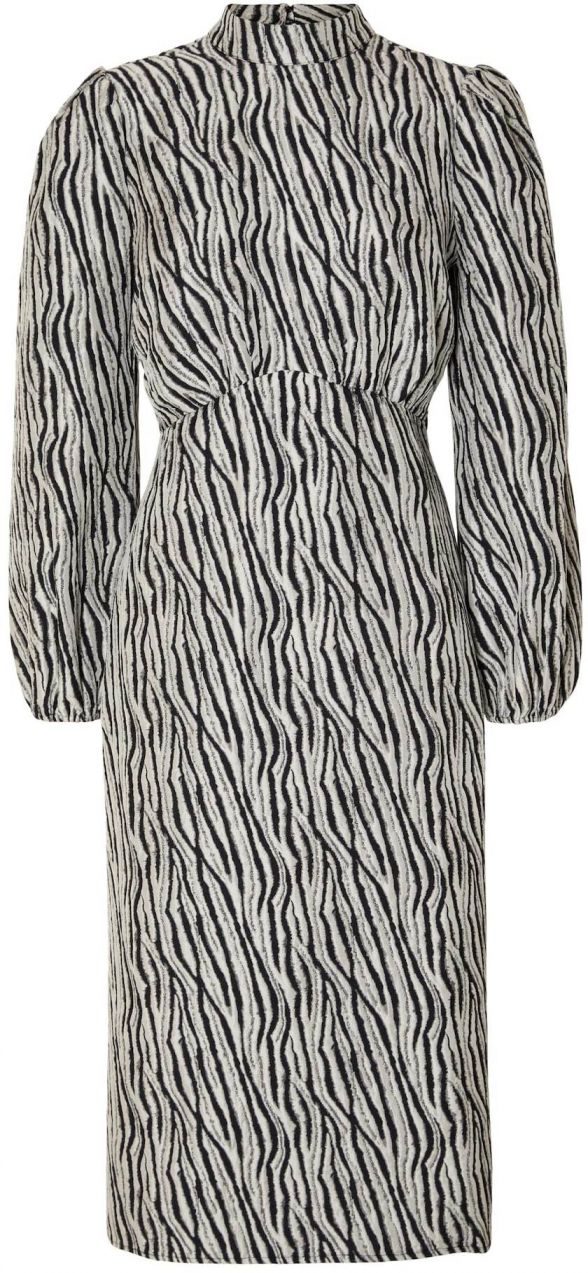 SELECTED Šaty 'Macie'  sivá / čierna / biela