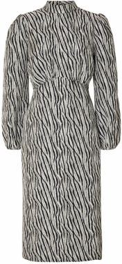 SELECTED Šaty 'Macie'  sivá / čierna / biela