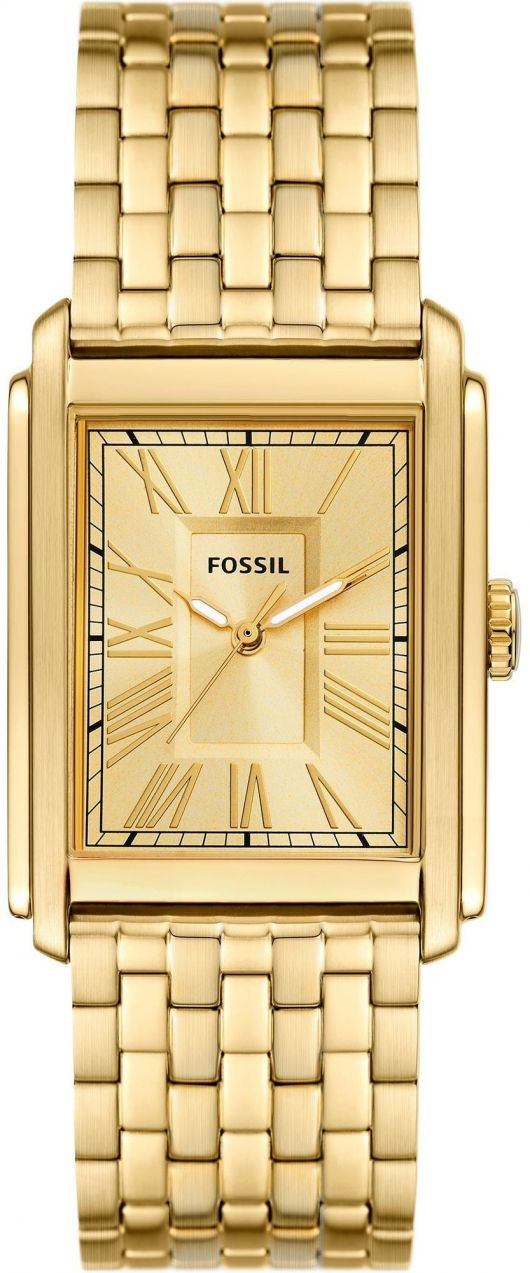 FOSSIL Analógové hodinky 'CARRAWAY'  zlatá
